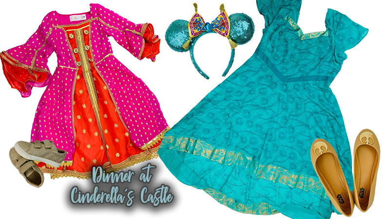 Disney Cinderella Castle Dinner Outfits